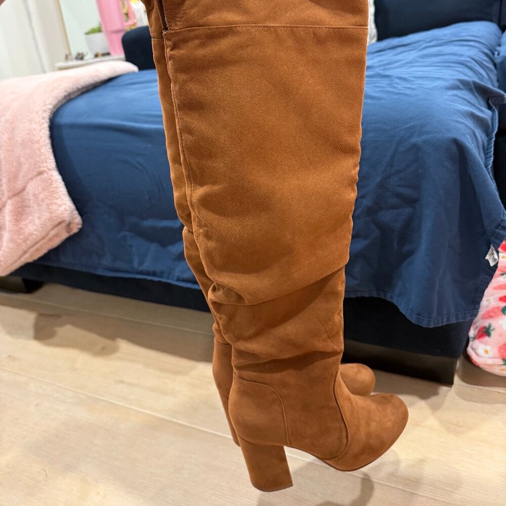 Cognac Heeled Boots